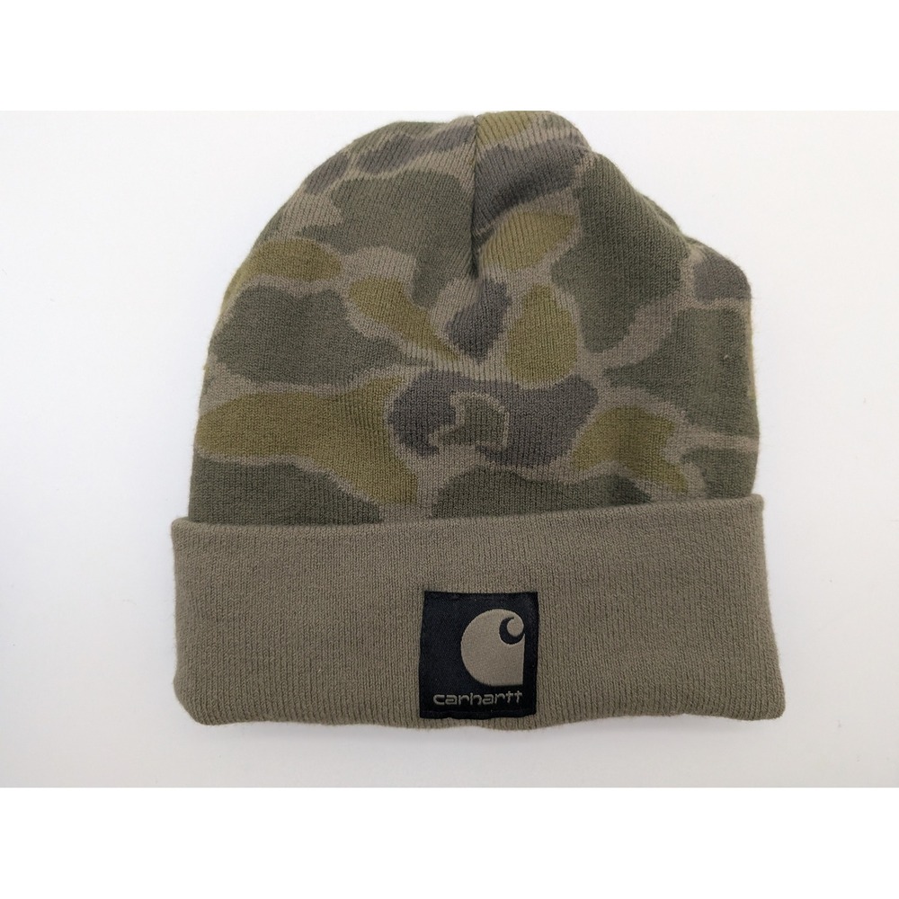 Carhartt - 107006 E97 - Camouflage Beanie Camo One Size Fits All EUC